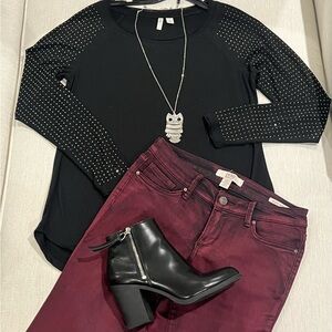 Vintage America Deep Red Jeans